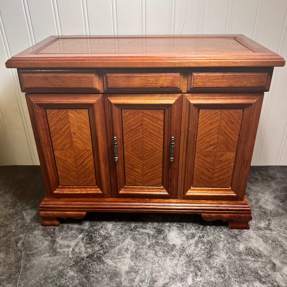 Vintage Centurion Mid-Century Wooden Jewelry Box Cabinet | *SEE NOTE